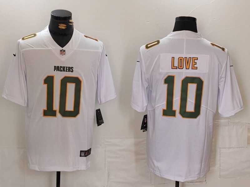 Men%27s Green Bay Packers #10 Jordan Love White Fashion Vapor Limited Stitched Jersey Dzhi->houston texans->NFL Jersey